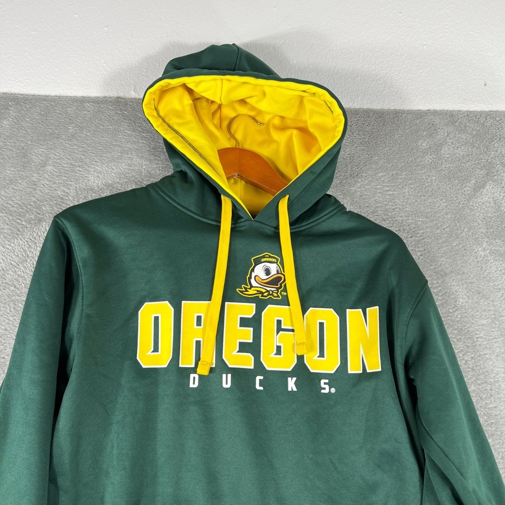 Oregon Ducks Champion Hoodie Mensβ Small Green Pullover Sweatshirt NCAA